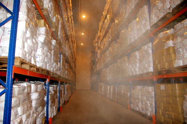 The change of products stored in cold storage