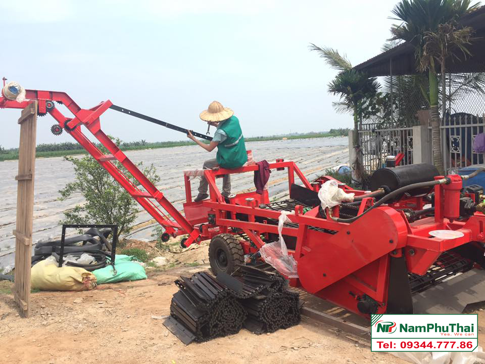 Lắp đặt hệ và bàn giao hệ thống máy thu hoạch cà rốt tại Bắc Ninh